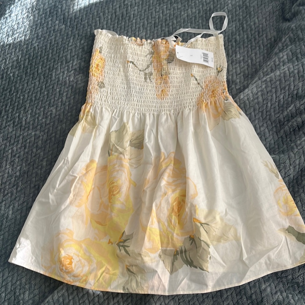Banana Republic strapless floral tub top